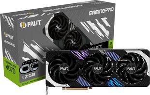 Palit GeForce RTX 4070 GamingPro OC (NED4070H19K9-1043A) цена и информация | Видеокарты | hansapost.ee