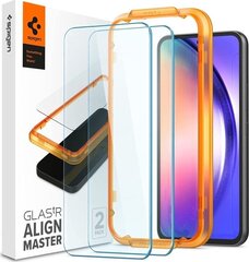 Kaitseklaas Spigen AlignMaster Glas tR 2-Pack Samsung Galaxy A54 5G hind ja info | Ekraani kaitseklaasid ja kaitsekiled | hansapost.ee