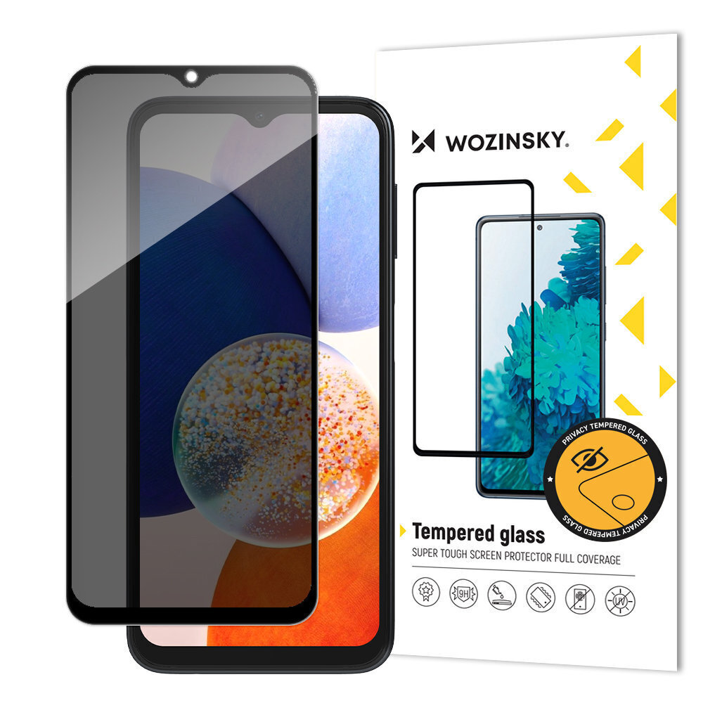 Kaitseklaas Wozinsky Privacy Samsung Galaxy A23 цена и информация | Ekraani kaitseklaasid ja kaitsekiled | hansapost.ee