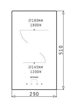 Pyramis PHC31210FMB hind ja info | Pliidiplaadid | hansapost.ee