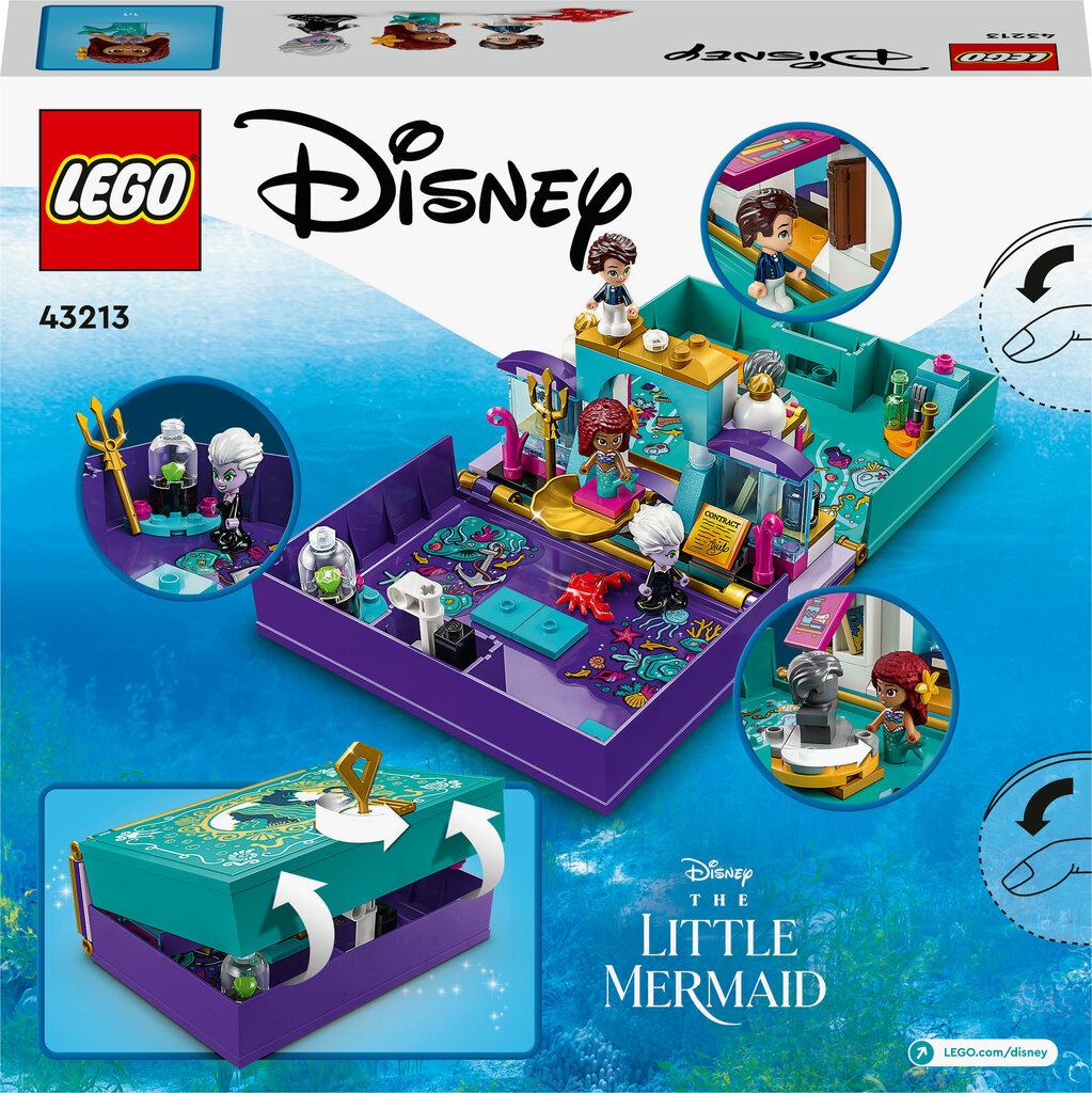 43213 LEGO®│ Disney raamat „Väikese merineitsi lugu“ hind ja info | Klotsid ja konstruktorid | hansapost.ee