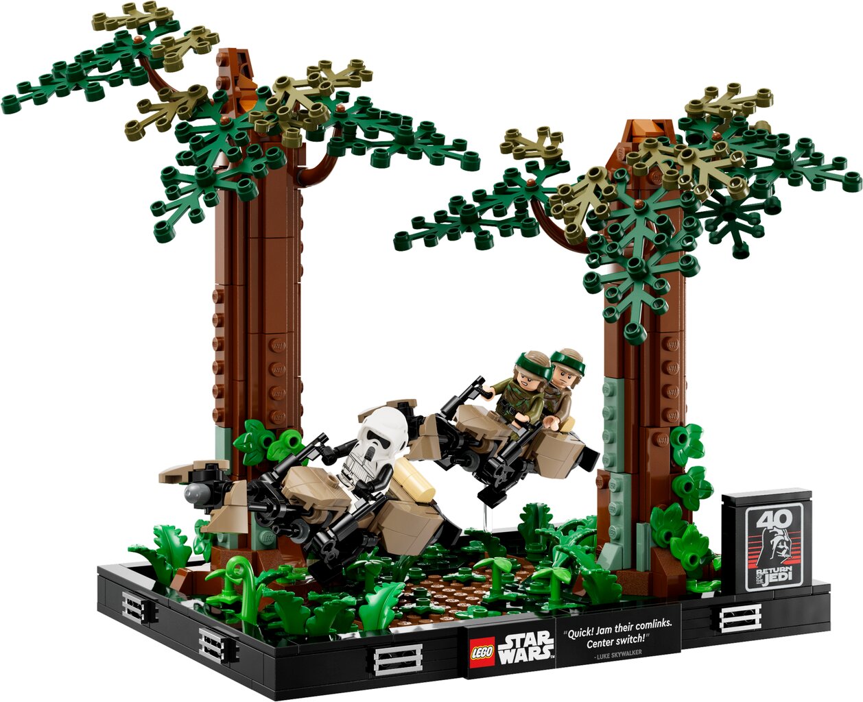 75353 LEGO® Star Wars Endor™ kiire mootorratta tagaajamise dioraama hind ja info | Klotsid ja konstruktorid | hansapost.ee