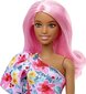 Barbie fashionistas nukk #189, roosad juuksed, lillekleit, päikeseprillid, proteesijalg, tossud hind ja info | Mänguasjad tüdrukutele | hansapost.ee