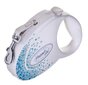 FLEXI Glam Splash Ocean Swarovski kristallidega S - Koer Sissetõmmatav plii - 3 m - valge hind ja info | Jalutusrihmad koertele | hansapost.ee