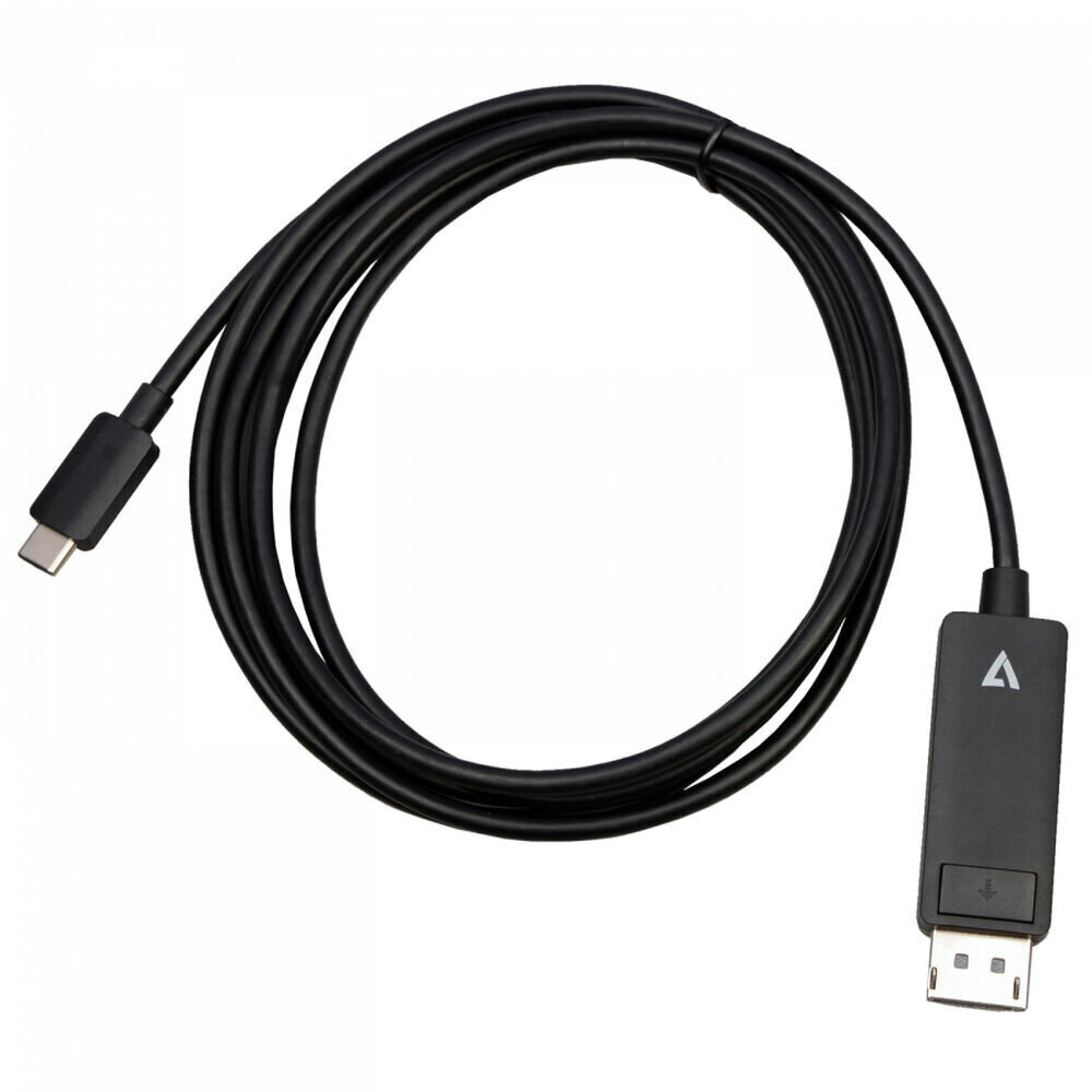 USB C-DisplayPort Adapter V7 V7USBCDP14-2M  (2 m) 8K Ultra HD hind ja info | USB adapterid ja jagajad | hansapost.ee