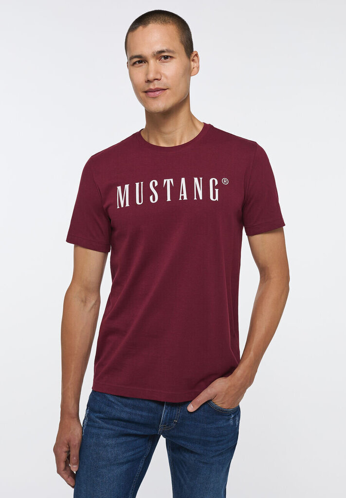 Mustang meeste T-särk, tumepunane цена и информация | T-särgid meestele | hansapost.ee
