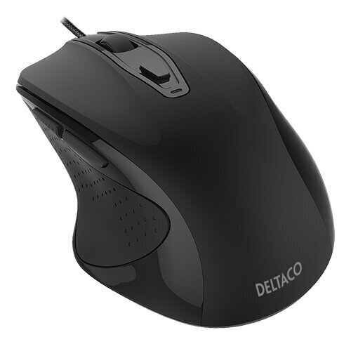 Juhtmega hiir Deltaco MS-801, must hind ja info | Arvutihiired | hansapost.ee