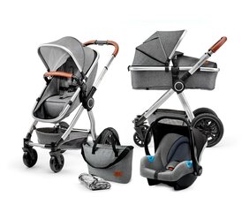 Универсальная коляска Kinderkraft VEO 3in1, grey цена и информация | Коляски | hansapost.ee