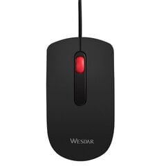 Wesdar X18, черный цена и информация | Компьютерные мыши | hansapost.ee