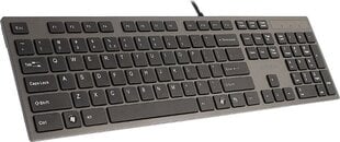 Клавиатура A4Tech KV-300H USB QWERTY, черная/серая цена и информация | Клавиатуры | hansapost.ee
