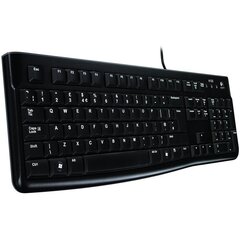 Проводная клавиатура Logitech K120, Черная цена и информация | Клавиатуры | hansapost.ee
