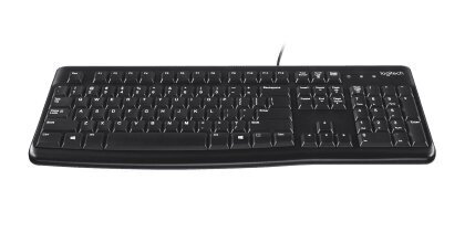 Juhtmega klaviatuur Logitech K120, must цена и информация | Klaviatuurid | hansapost.ee