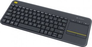 Logitech Wireless Touch Keyboard K400 Plus, 2.4GHZ, DARK, RUS hind ja info | Klaviatuurid | hansapost.ee