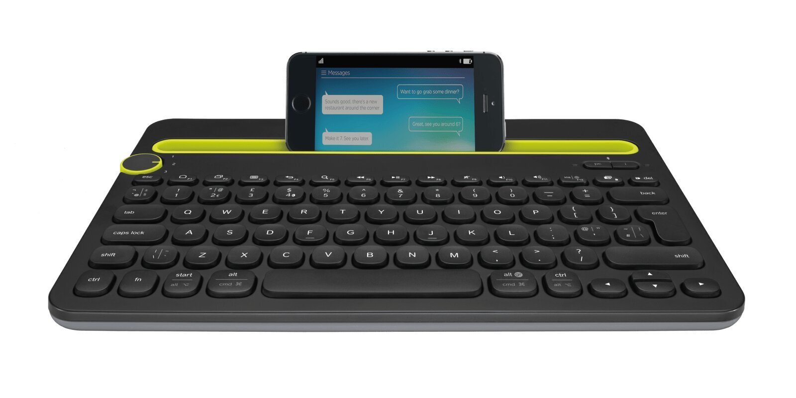 Juhtmevaba klaviatuur Logitech K480 (DE) Multi-Device, must hind ja info | Klaviatuurid | hansapost.ee