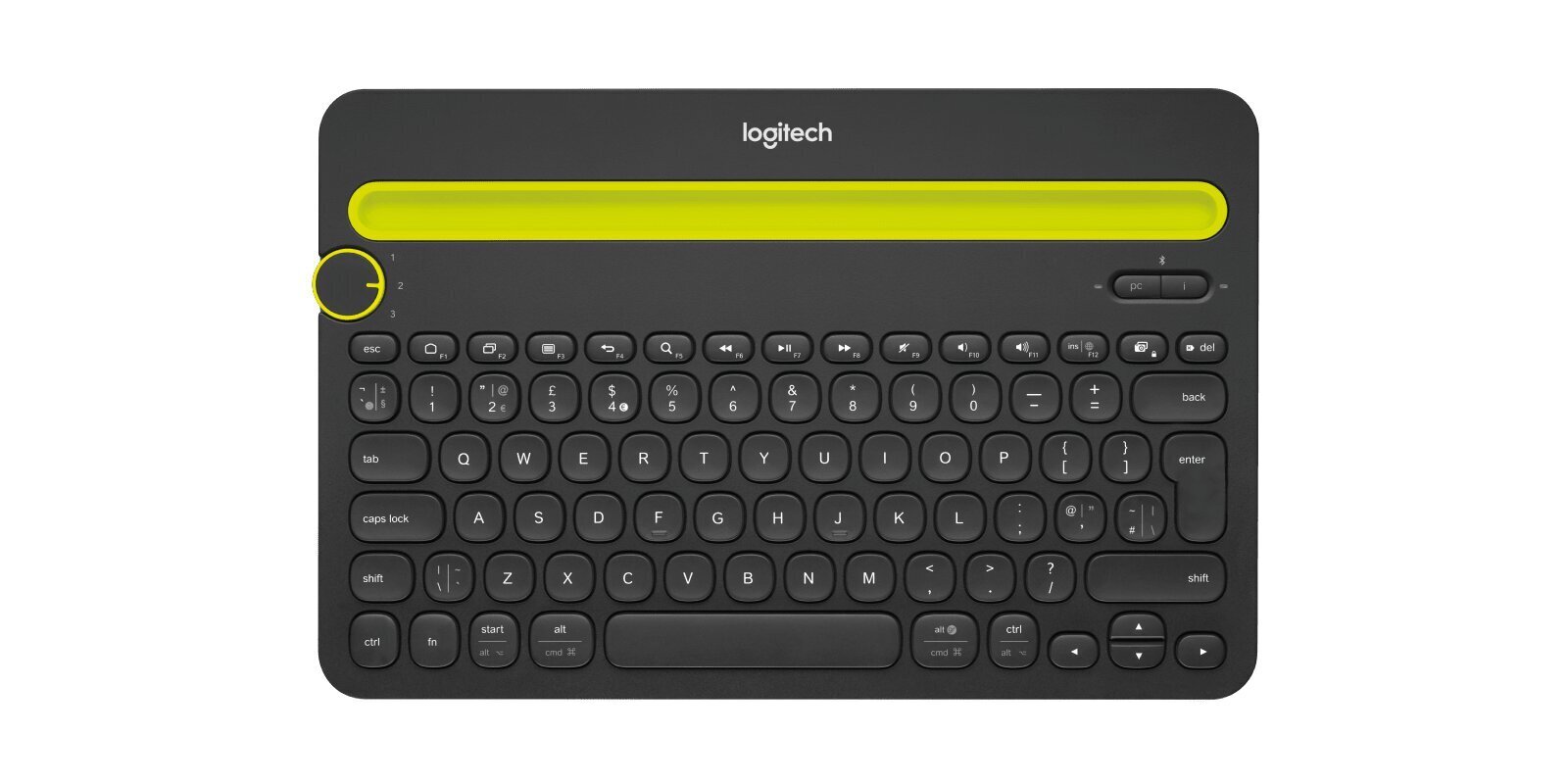 Juhtmevaba klaviatuur Logitech K480 (DE) Multi-Device, must цена и информация | Klaviatuurid | hansapost.ee