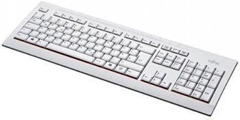 Juhtmega klaviatuur Fujitsu KB521, ENG, hall цена и информация | Klaviatuurid | hansapost.ee