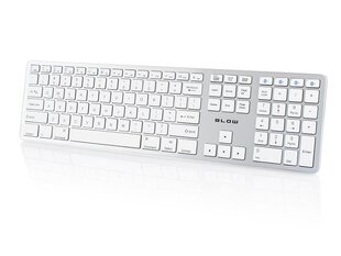 Беспроводная клавиатура Blow 78-142#, белая цена и информация | Клавиатуры | hansapost.ee