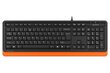 Juhtmega klaviayuur A4Tech FStyler FK 10 Keyboard - Orange цена и информация | Klaviatuurid | hansapost.ee