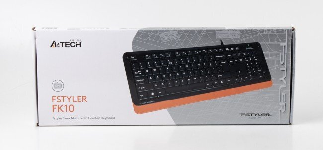 Juhtmega klaviayuur A4Tech FStyler FK 10 Keyboard - Orange цена и информация | Klaviatuurid | hansapost.ee