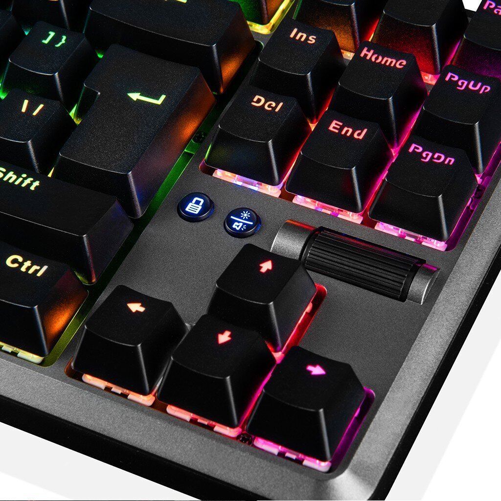 Modecom Lanparty 2 RGB Gateron Brown hind ja info | Klaviatuurid | hansapost.ee