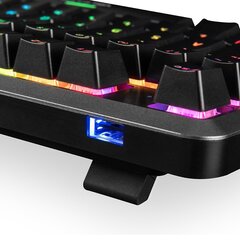 Механическая клавиатура Modecom Lanparty 2 RGB Gateron Brown, черная цена и информация | Клавиатуры | hansapost.ee