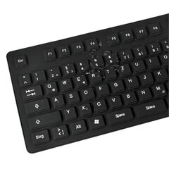 Гибкая водонепроницаемая клавиатура Logilink USB + PS цена и информация | Клавиатуры | hansapost.ee
