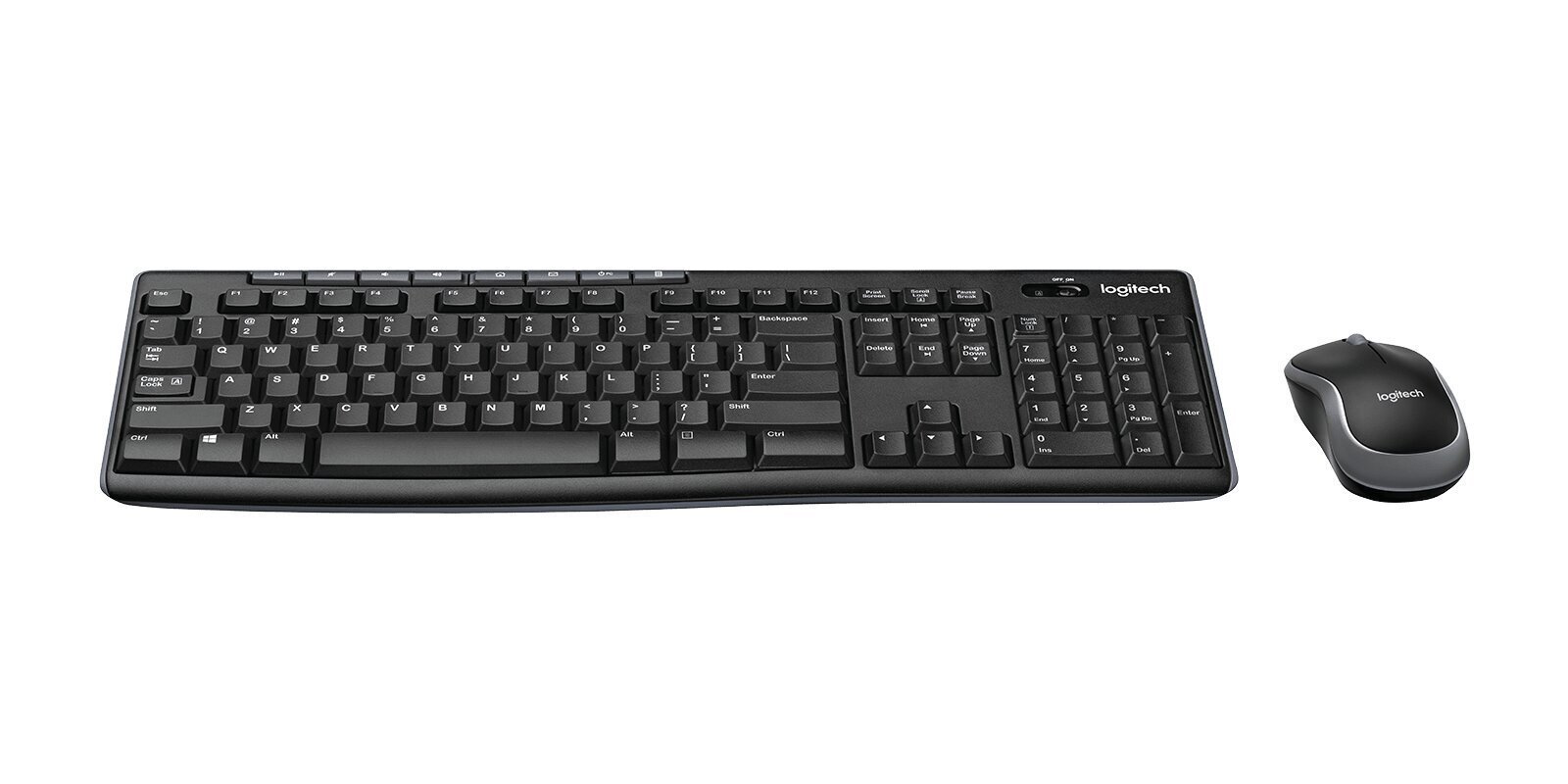 Juhtmevaba klaviatuur Logitech MK270 (CZ) Combo, must hind ja info | Klaviatuurid | hansapost.ee