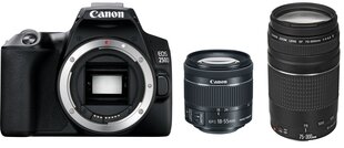 Canon EOS 250D + EF-S 18–55 мм IS STM + EF 75–300 мм III цена и информация | Фотоаппараты | hansapost.ee