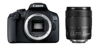 Canon EOS 2000D + EF-S 18-135mm f/3.5-5.6 IS USM price and information | Fotoaparaadid | hansapost.ee