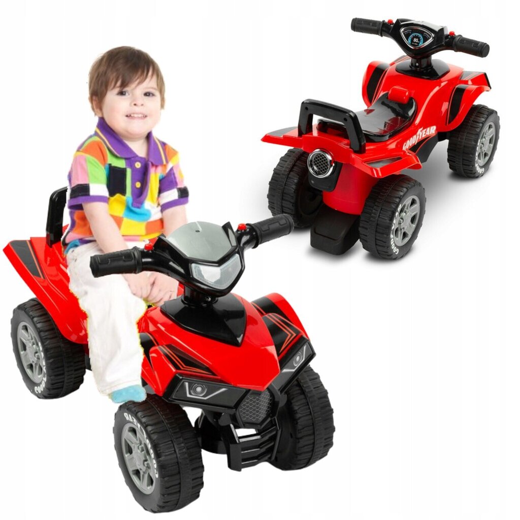 Pealeistutav auto Toyz Quad Goodyear Red hind ja info | Beebide mänguasjad | hansapost.ee