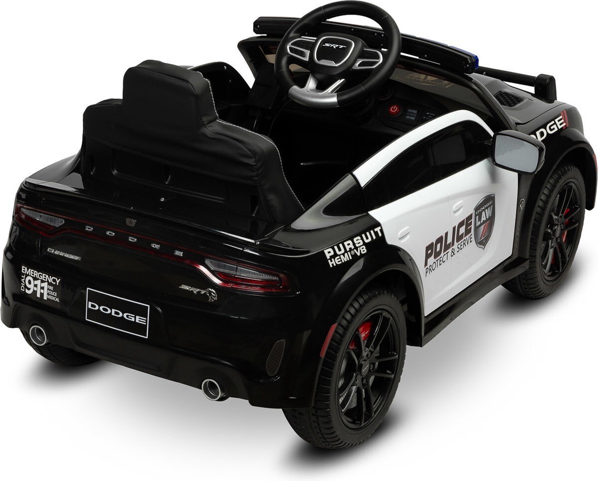 Ühekohaline laste elektriauto Toyz Dodge Charger Police, must hind ja info | Laste elektriautod | hansapost.ee