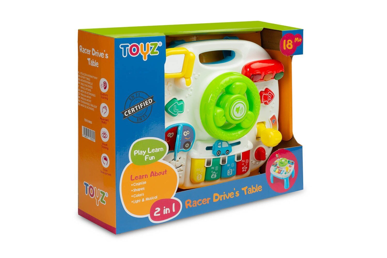 Muusikaline õppelaud Toyz Little Racers Drive's Table цена и информация | Beebide mänguasjad | hansapost.ee