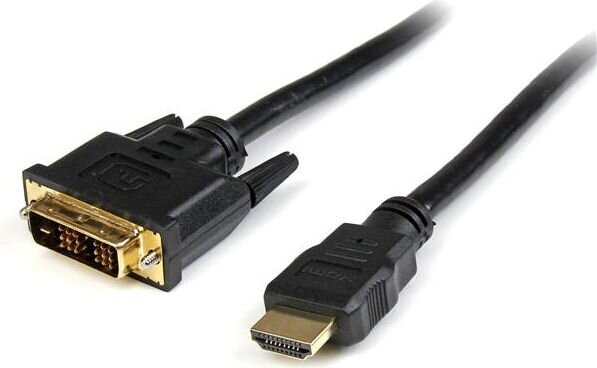 HDMI-DVI Adapter Startech HDMIDVIMM6 Must hind ja info | Juhtmed ja kaablid | hansapost.ee