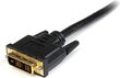 HDMI-DVI Adapter Startech HDMIDVIMM6 Must hind ja info | Juhtmed ja kaablid | hansapost.ee