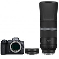„Canon EOS R6 + RF 800mm F/ 11 IS STM + Mont Adapter EF-EOS R“ цена и информация | Цифровые фотоаппараты | hansapost.ee