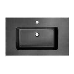 Valamu CALLISTO Mat Black 800, koos segisti avaga price and information | Bathroom sinks, washbasins | hansapost.ee