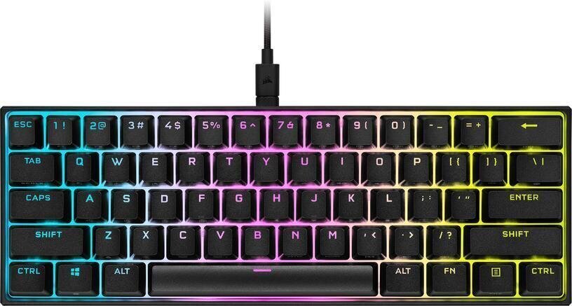 Juhtmega mänguri klaviatuur Corsair K65 Mini RGB, Cherry MX Red –CH-9194010-ND цена и информация | Klaviatuurid | hansapost.ee