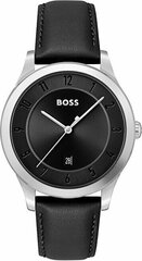 Boss Business klassikalise ja minimalistliku stiiliga meeste käekell on lihtsa terasest disainiga ja peene sinise sihverplaadiga. Kell on varustatud kuupäeva näidikuga. Kellal on töökindel kvartsmehhanism ning tugev mineraalklaas.&nbsp; цена и информация | Мужские часы | hansapost.ee