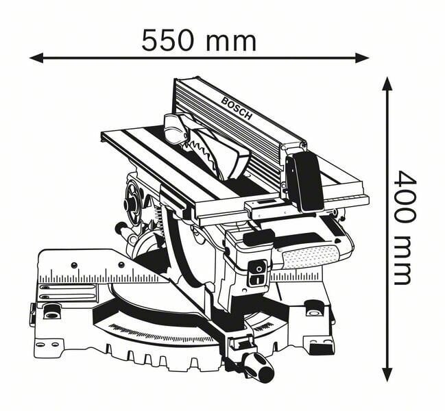 Nurgasaag Bosch GTM 12 JL Professional hind ja info | Elektrilised saed, ketassaed ja tarvikud | hansapost.ee