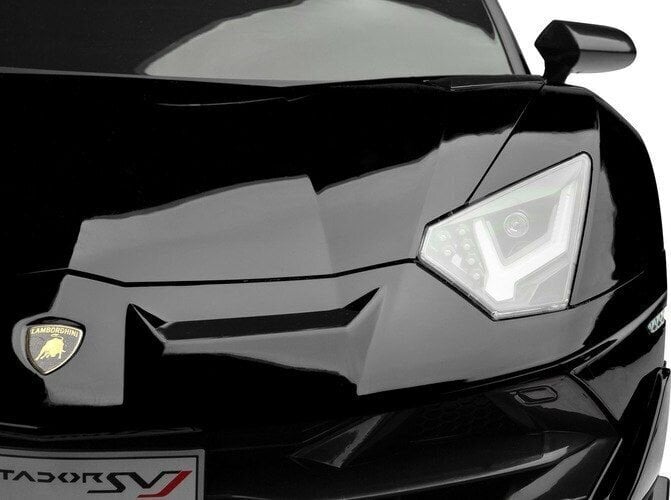 Laste ühekohaline elektriauto Toyz Lamborghini Aventador SVJ, must hind ja info | Laste elektriautod | hansapost.ee