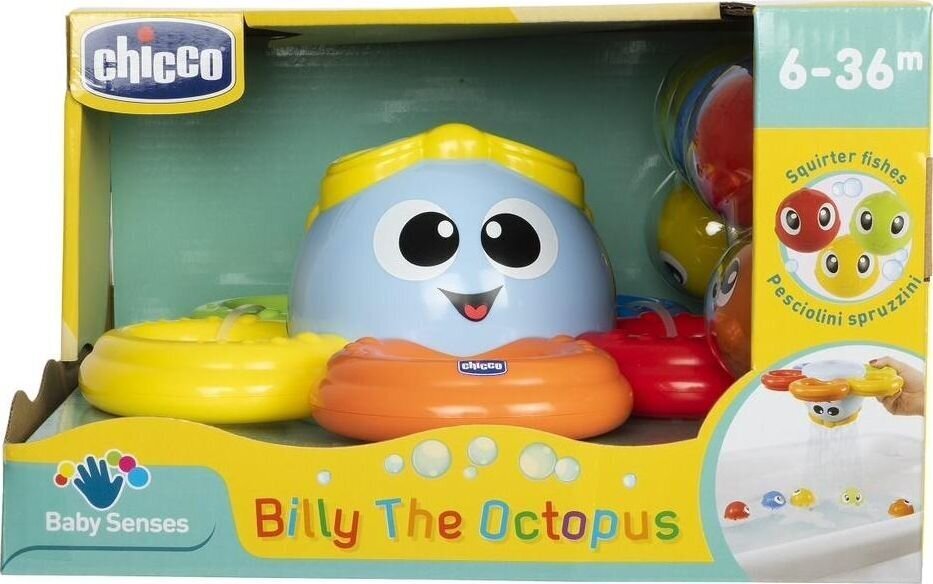 Vannimänguasi Chicco Octopus Billy 118670 цена и информация | Beebide mänguasjad | hansapost.ee