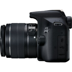 Canon EOS 2000D + EF-S 18 - 55 мм III + EF-S 55 - 250 мм IS STM цена и информация | Фотоаппараты | hansapost.ee