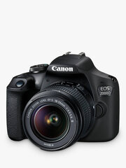 Canon EOS 2000D + EF-S 18-55mm III + EF-S 55-250mm IS STM price and information | Fotoaparaadid | hansapost.ee