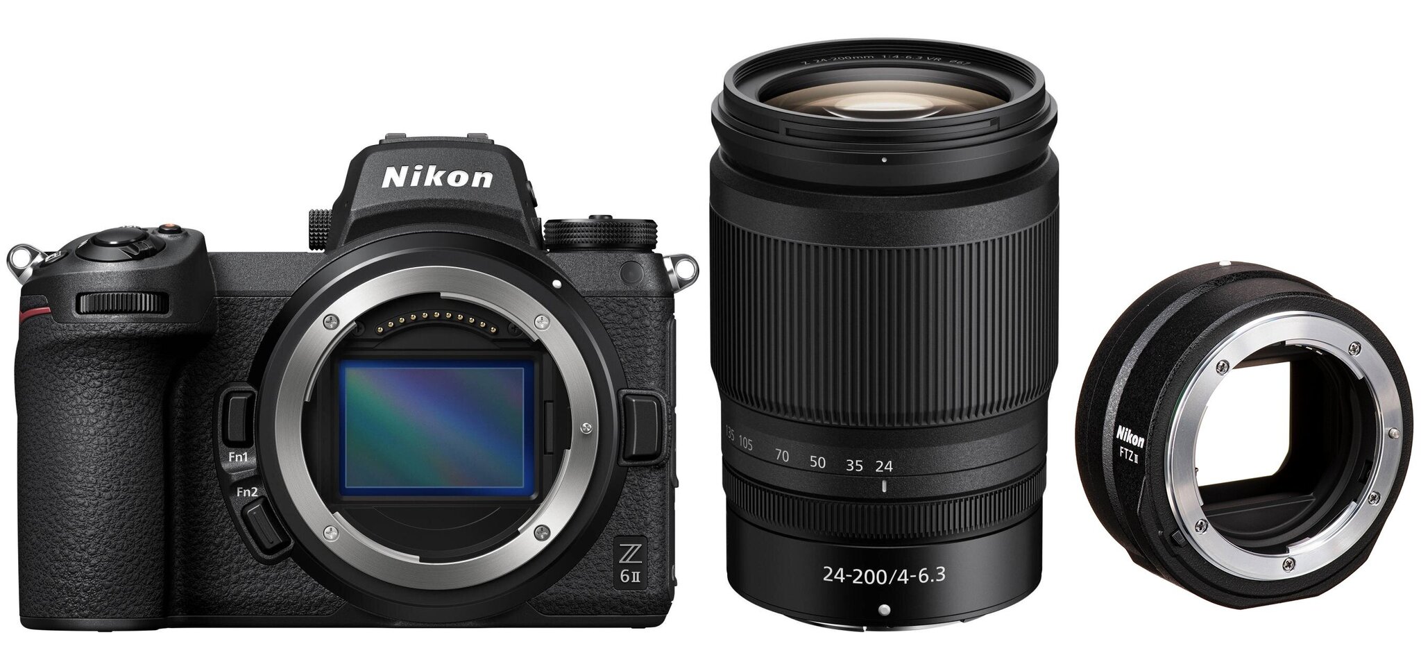 Nikon Z 6II/(Z6II)/(Z 6 II)/(Z6 II) + NIKKOR Z 24-200mm f/4-6.3 VR + FTZ II Mount Adapter цена и информация | Fotoaparaadid | hansapost.ee