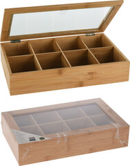 Коробка для чая Excellent Houseware, 8 отделений цена и информация | Контейнеры для хранения продуктов | hansapost.ee