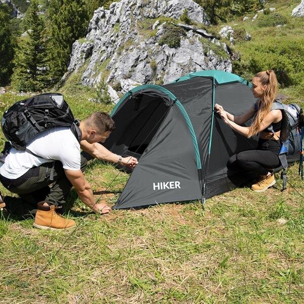 Telk Nils Camp NC6010 Hiker, must цена и информация | Telgid | hansapost.ee