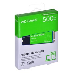 WD Green SN350 500Гб M.2 2280 цена и информация | Внутренние жёсткие диски (HDD, SSD, Hybrid) | hansapost.ee