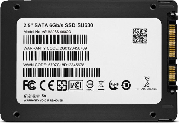 Adata Ultimate SU630 1.92TB 2.5" цена и информация | Sisemised kõvakettad | hansapost.ee
