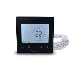 Elektrooniline programmeeritav termostaat (termoregulaator) Feelspot WTH51.36 NEW BLACK цена и информация | Принадлежности для отопительного оборудования | hansapost.ee