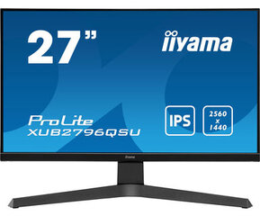 iiyama ProLite XUB2796QSU-B1 27" 2K Ultra HD Must цена и информация | Мониторы | hansapost.ee